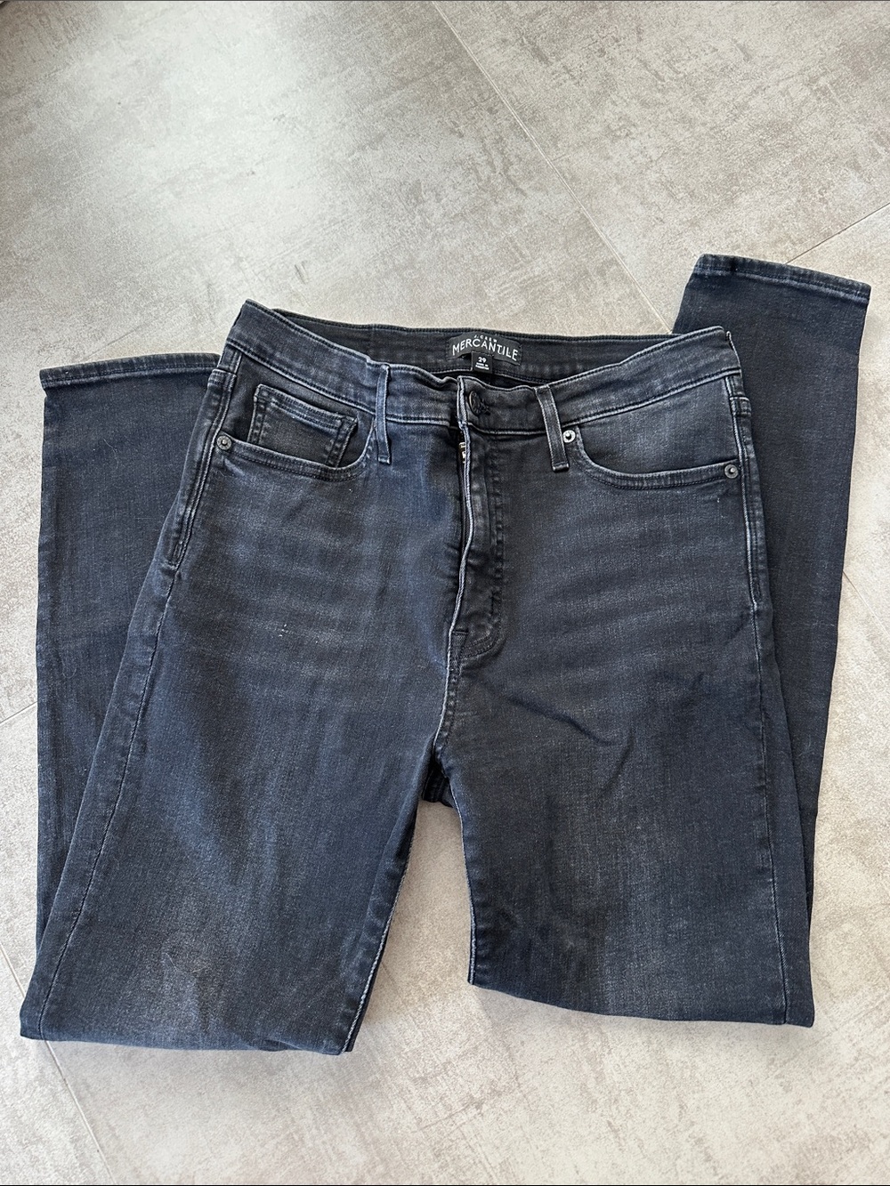 J. Crew Dark Charcoal Skinny Jeans
